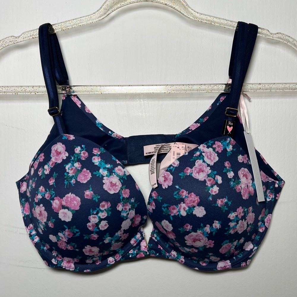 Victoria’s Secret NWT 36D Love Cloud Flowers Push Up Bra